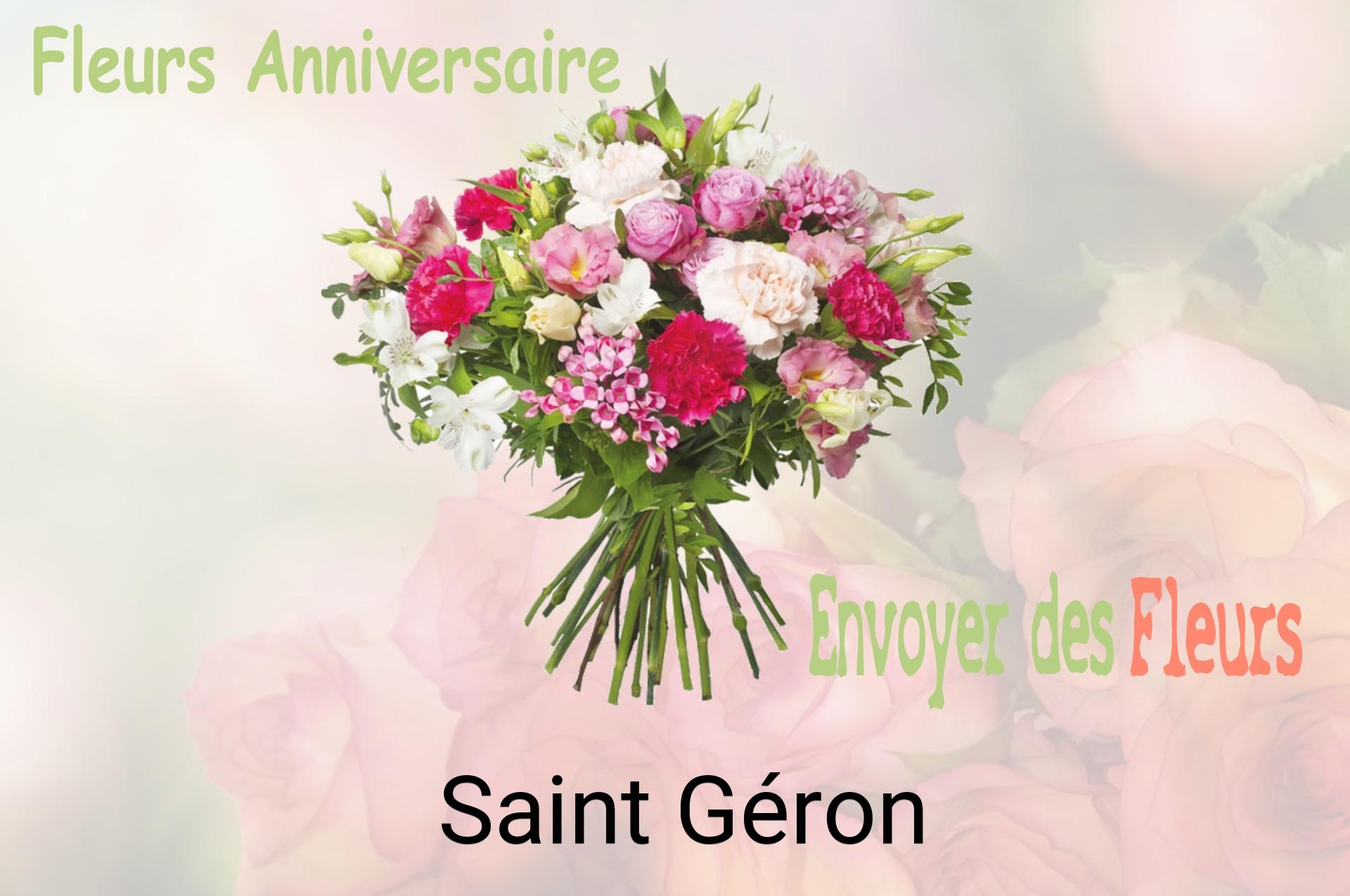 Bouquet de fleurs d’anniversaire livré à Saint-Géron