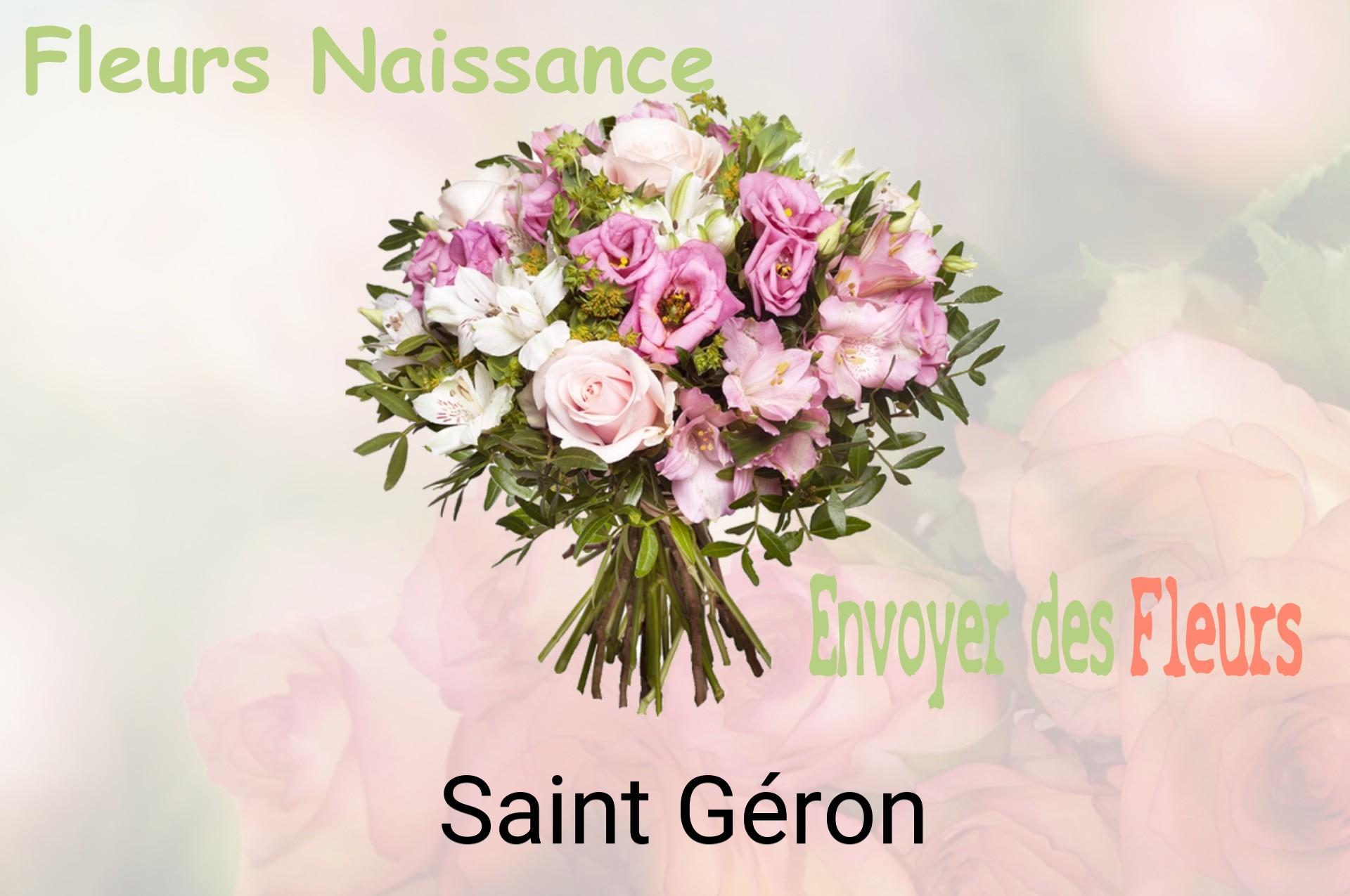 Bouquet de fleurs de naissance livré à Saint-Géron